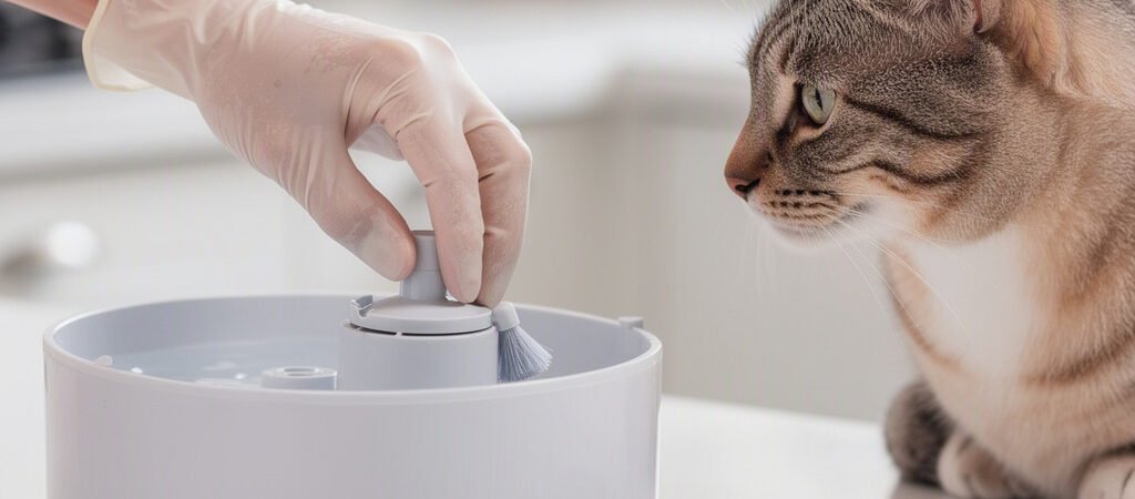 Como organizar a limpeza da fonte de água e a troca do filtro