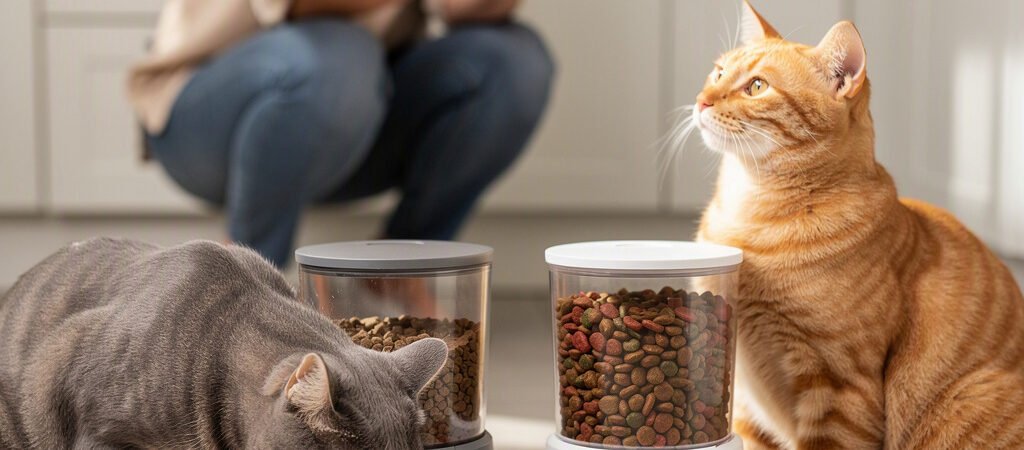 Como automatizar a alimentação de dois gatos sem perder o controle das refeições