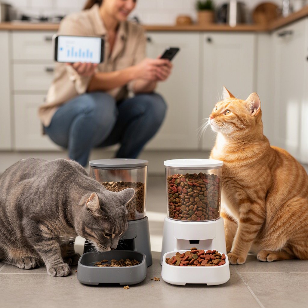Como automatizar a alimentação de dois gatos sem perder o controle das refeições