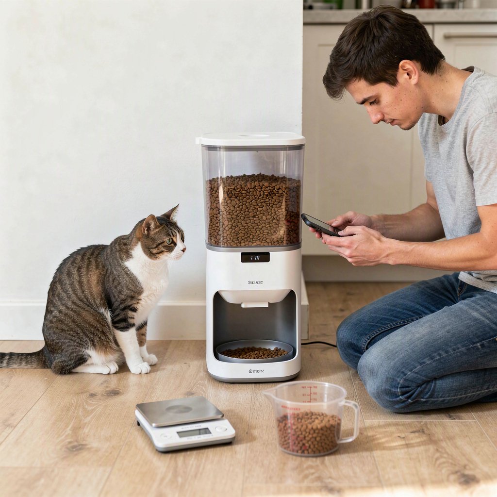 Como programar um comedouro automático para gatos pela primeira vez