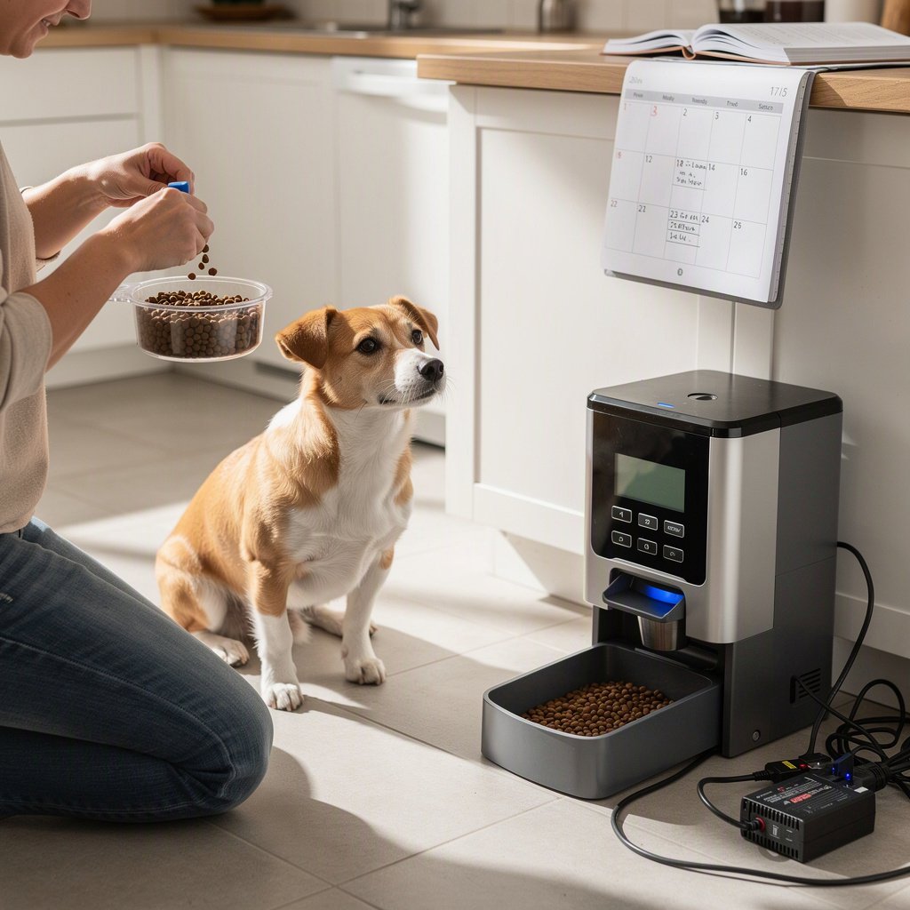 Como organizar a alimentação automática de cães de pequeno porte sem depender do Wi-Fi