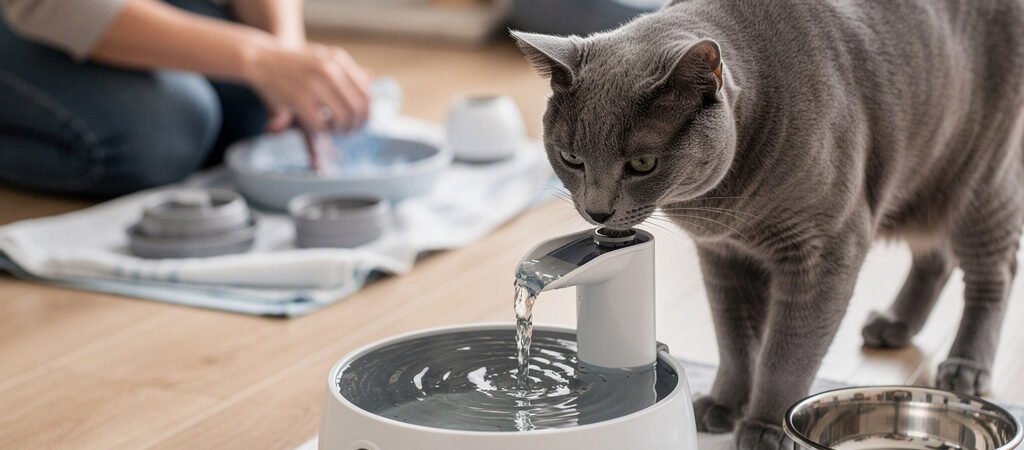 Fonte de água para gatos: como ela pode facilitar a rotina e quais cuidados exige