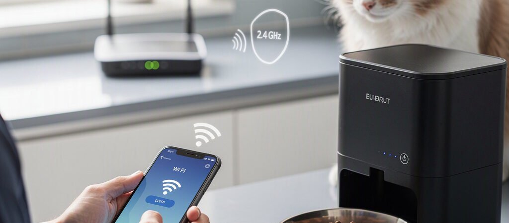 Como conectar um comedouro à rede Wi-Fi de 2,4 GHz