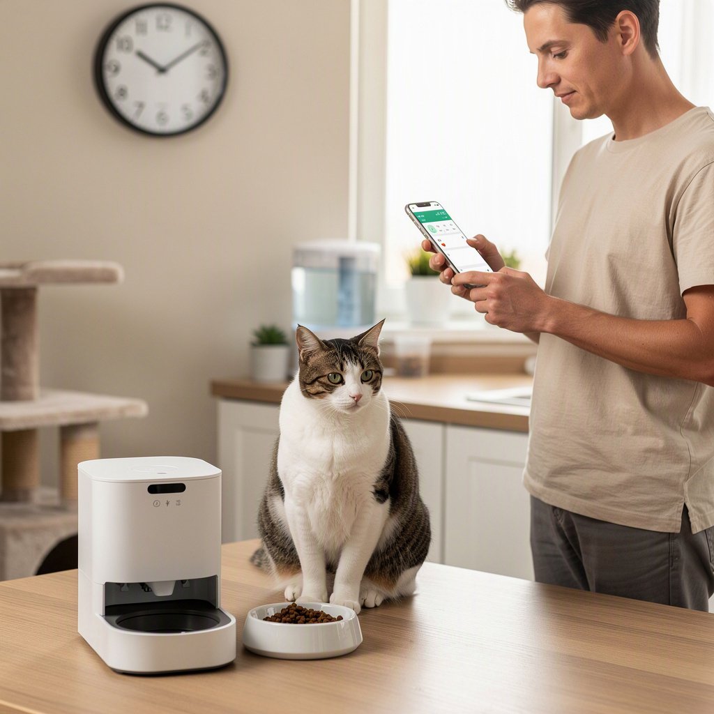 Alimentação programada para gatos: como distribuir os horários sem complicar a rotina